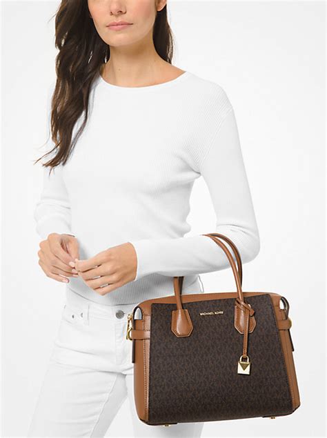 michael kors snakeskin belt|Mercer Medium Snakeskin Belted Satchel .